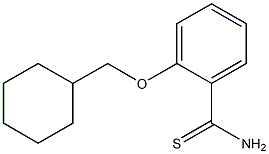 2-(cyclohexylmethoxy)benzene-1-carbothioamide Structure