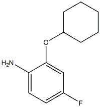 2-(cyclohexyloxy)-4-fluoroaniline 구조식 이미지