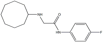 2-(cyclooctylamino)-N-(4-fluorophenyl)acetamide Structure