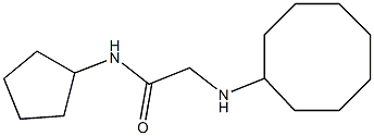 2-(cyclooctylamino)-N-cyclopentylacetamide Structure