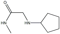 2-(cyclopentylamino)-N-methylacetamide Structure