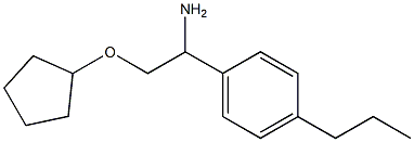 2-(cyclopentyloxy)-1-(4-propylphenyl)ethanamine Structure