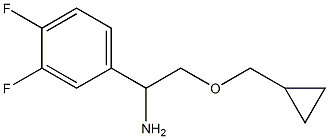 2-(cyclopropylmethoxy)-1-(3,4-difluorophenyl)ethan-1-amine Structure