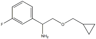 2-(cyclopropylmethoxy)-1-(3-fluorophenyl)ethan-1-amine Structure