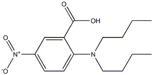 2-(dibutylamino)-5-nitrobenzoic acid Structure