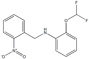 2-(difluoromethoxy)-N-[(2-nitrophenyl)methyl]aniline Structure