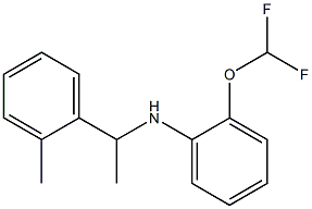 2-(difluoromethoxy)-N-[1-(2-methylphenyl)ethyl]aniline Structure