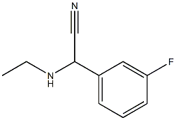 2-(ethylamino)-2-(3-fluorophenyl)acetonitrile Structure