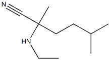 2-(ethylamino)-2,5-dimethylhexanenitrile Structure