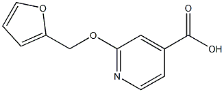 2-(furan-2-ylmethoxy)pyridine-4-carboxylic acid Structure