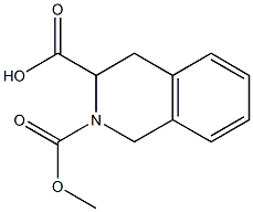 2-(methoxycarbonyl)-1,2,3,4-tetrahydroisoquinoline-3-carboxylic acid 구조식 이미지