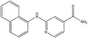 2-(naphthalen-1-ylamino)pyridine-4-carbothioamide 구조식 이미지