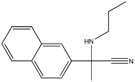 2-(naphthalen-2-yl)-2-(propylamino)propanenitrile 구조식 이미지