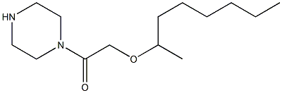 2-(octan-2-yloxy)-1-(piperazin-1-yl)ethan-1-one Structure