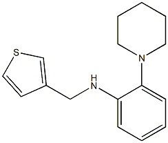 2-(piperidin-1-yl)-N-(thiophen-3-ylmethyl)aniline Structure
