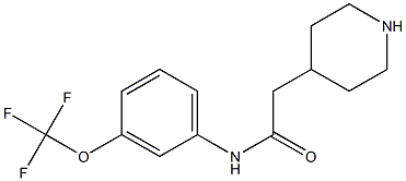 2-(piperidin-4-yl)-N-[3-(trifluoromethoxy)phenyl]acetamide 구조식 이미지
