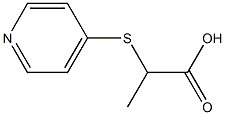 2-(pyridin-4-ylthio)propanoic acid 구조식 이미지