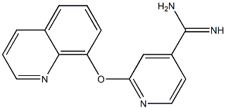 2-(quinolin-8-yloxy)pyridine-4-carboximidamide 구조식 이미지