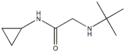 2-(tert-butylamino)-N-cyclopropylacetamide Structure