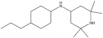2,2,6,6-tetramethyl-N-(4-propylcyclohexyl)piperidin-4-amine 구조식 이미지