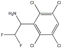 2,2-difluoro-1-(2,3,5,6-tetrachlorophenyl)ethan-1-amine Structure