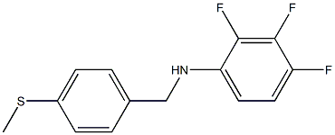 2,3,4-trifluoro-N-{[4-(methylsulfanyl)phenyl]methyl}aniline Structure