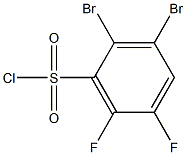 2,3-dibromo-5,6-difluorobenzenesulfonyl chloride Structure