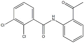 2,3-dichloro-N-(2-acetylphenyl)benzamide Structure