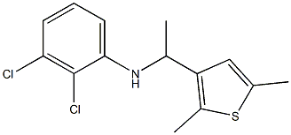 2,3-dichloro-N-[1-(2,5-dimethylthiophen-3-yl)ethyl]aniline 구조식 이미지