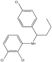 2,3-dichloro-N-[1-(4-chlorophenyl)butyl]aniline Structure