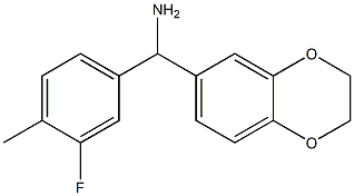 2,3-dihydro-1,4-benzodioxin-6-yl(3-fluoro-4-methylphenyl)methanamine Structure