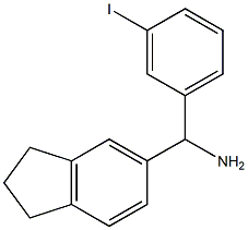 2,3-dihydro-1H-inden-5-yl(3-iodophenyl)methanamine Structure