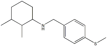 2,3-dimethyl-N-{[4-(methylsulfanyl)phenyl]methyl}cyclohexan-1-amine 구조식 이미지