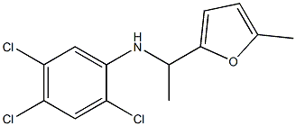 2,4,5-trichloro-N-[1-(5-methylfuran-2-yl)ethyl]aniline Structure