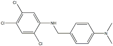 2,4,5-trichloro-N-{[4-(dimethylamino)phenyl]methyl}aniline Structure