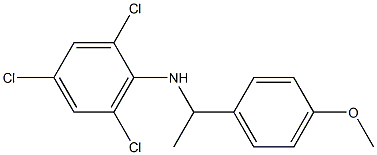 2,4,6-trichloro-N-[1-(4-methoxyphenyl)ethyl]aniline Structure