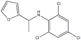 2,4,6-trichloro-N-[1-(furan-2-yl)ethyl]aniline Structure