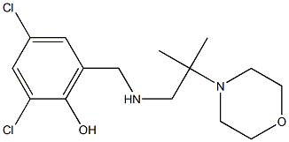 2,4-dichloro-6-({[2-methyl-2-(morpholin-4-yl)propyl]amino}methyl)phenol 구조식 이미지