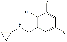 2,4-dichloro-6-[(cyclopropylamino)methyl]phenol 구조식 이미지