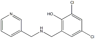 2,4-dichloro-6-{[(pyridin-3-ylmethyl)amino]methyl}phenol Structure