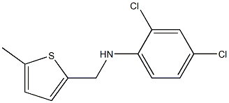 2,4-dichloro-N-[(5-methylthiophen-2-yl)methyl]aniline Structure