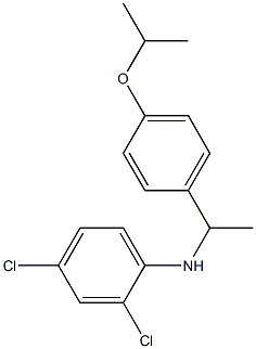 2,4-dichloro-N-{1-[4-(propan-2-yloxy)phenyl]ethyl}aniline 구조식 이미지