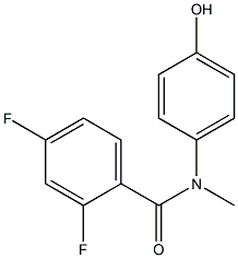 2,4-difluoro-N-(4-hydroxyphenyl)-N-methylbenzamide Structure