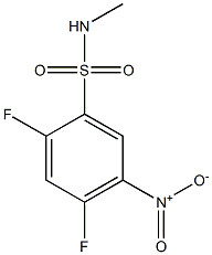 2,4-difluoro-N-methyl-5-nitrobenzene-1-sulfonamide 구조식 이미지