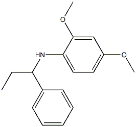 2,4-dimethoxy-N-(1-phenylpropyl)aniline 구조식 이미지