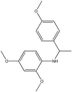 2,4-dimethoxy-N-[1-(4-methoxyphenyl)ethyl]aniline Structure