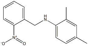 2,4-dimethyl-N-[(2-nitrophenyl)methyl]aniline Structure