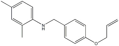 2,4-dimethyl-N-{[4-(prop-2-en-1-yloxy)phenyl]methyl}aniline 구조식 이미지