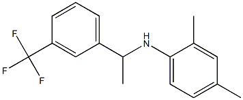 2,4-dimethyl-N-{1-[3-(trifluoromethyl)phenyl]ethyl}aniline Structure