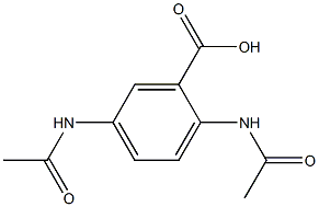 2,5-diacetamidobenzoic acid Structure